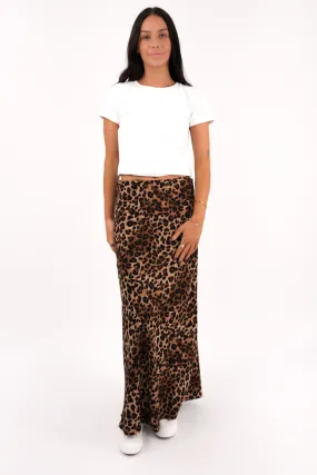 Honey Maxi Skirt Leopard Quick Dry Technology Season To Season