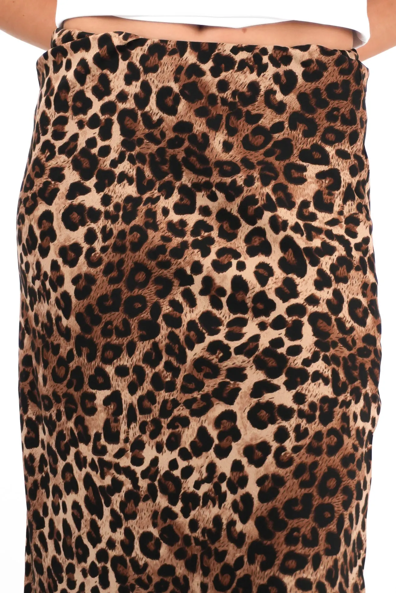 Fresh Texture Honey Maxi Skirt Leopard