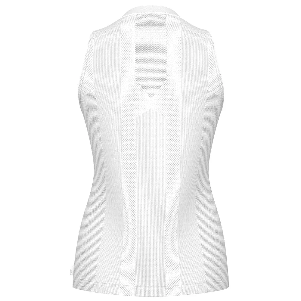 Fitted Silhouette Hook And Loop Head Women's Performance Tank - Print Perf/Aqua