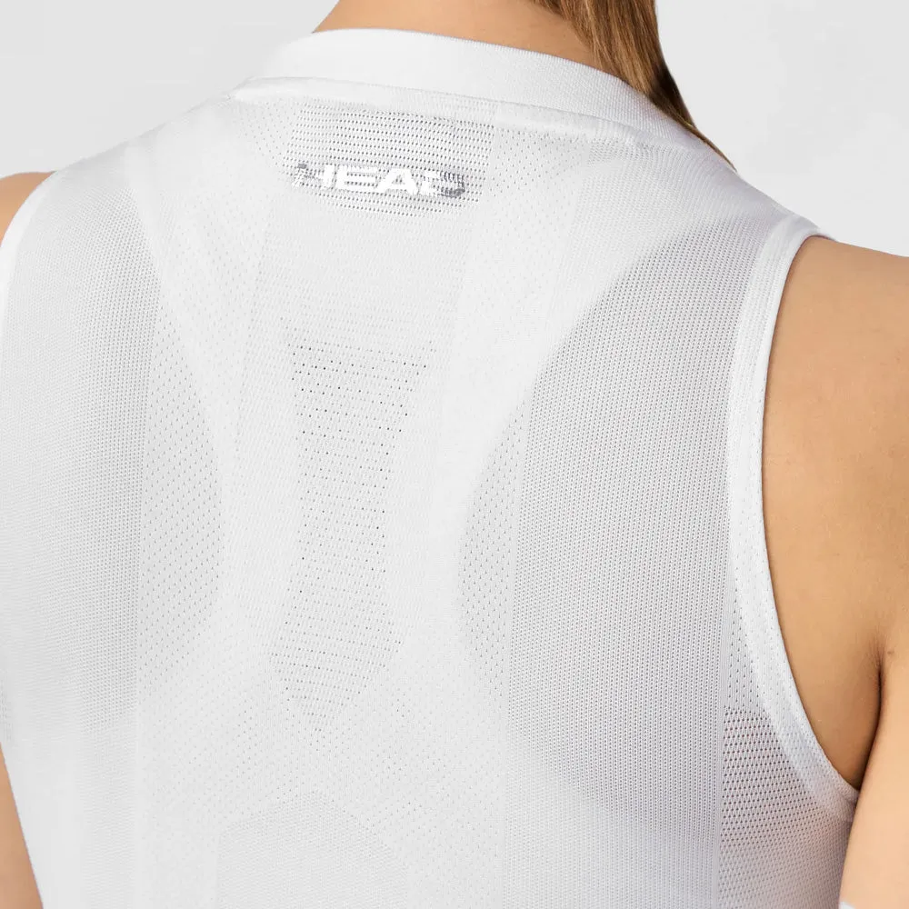 Hook And Loop Head Women's Performance Tank - Print Perf/Aqua Linen Fabric Skin-friendly