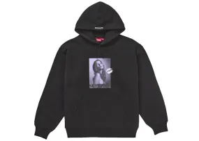 Supreme Kate Moss Hooded Sweatshirt Black leatherette