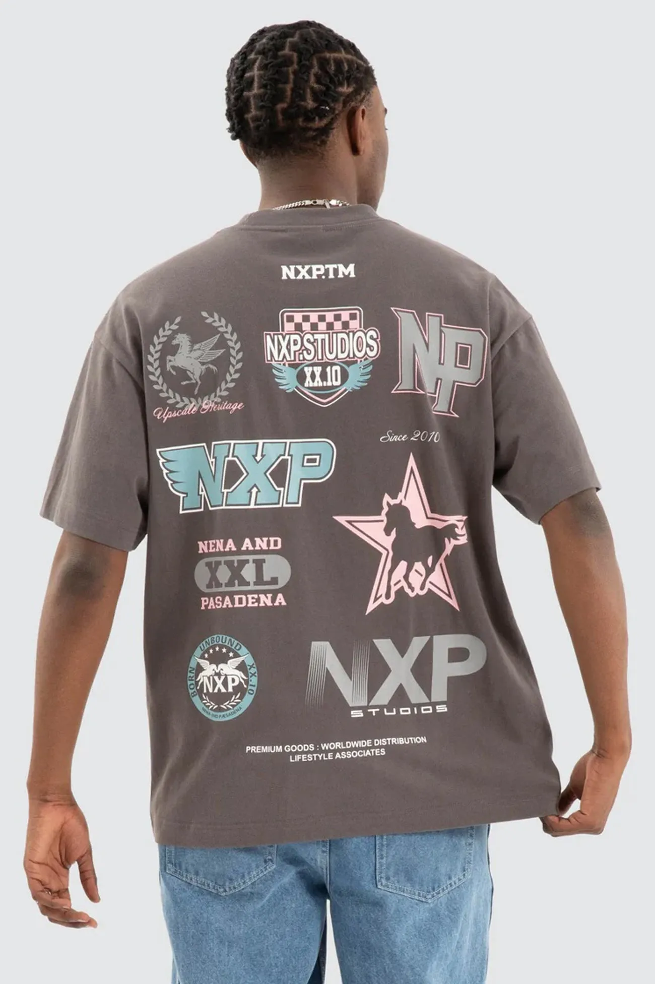 Neutral Color Main Raptor Tee Asphalt