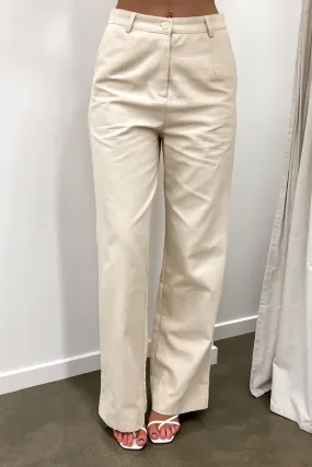 Fashionable Design Comfortable Fit Look Hugh Pant Oat