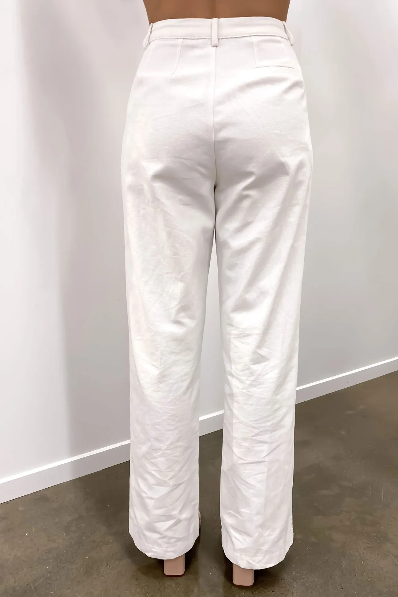 ErgonomicStitching Hugh Pant White