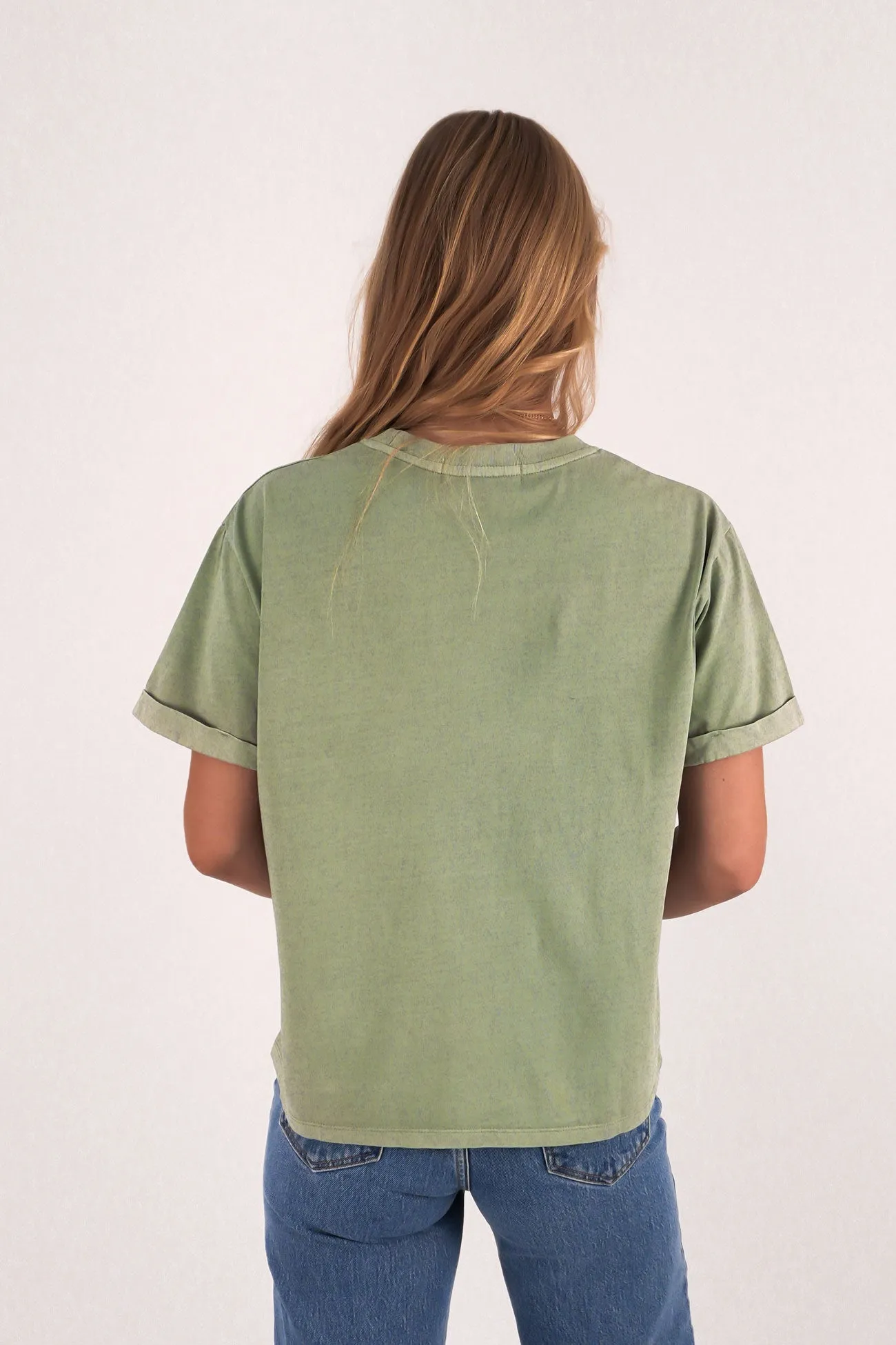 Huntleigh Oversized Tee Iceberg Green Travel Essential Basic Piece