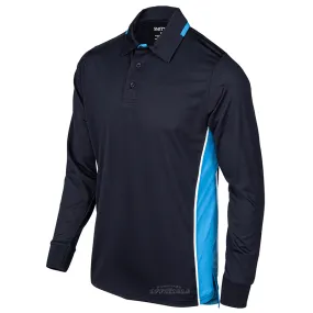 Casual Wear Multi Pocket Design NCAA Softball Navy Men??s Long Sleeve Umpire Shirts