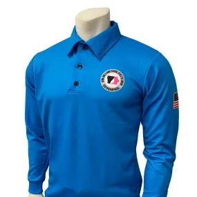 Thermoregulating Fabric Iowa Girls - IGHSAU Sublimated Bright Blue Long Sleeve Volleyball Shirt