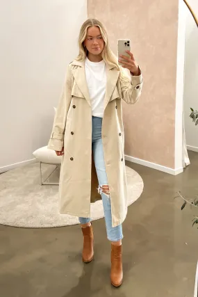 Eve Trench Coat Tan Loose Fit