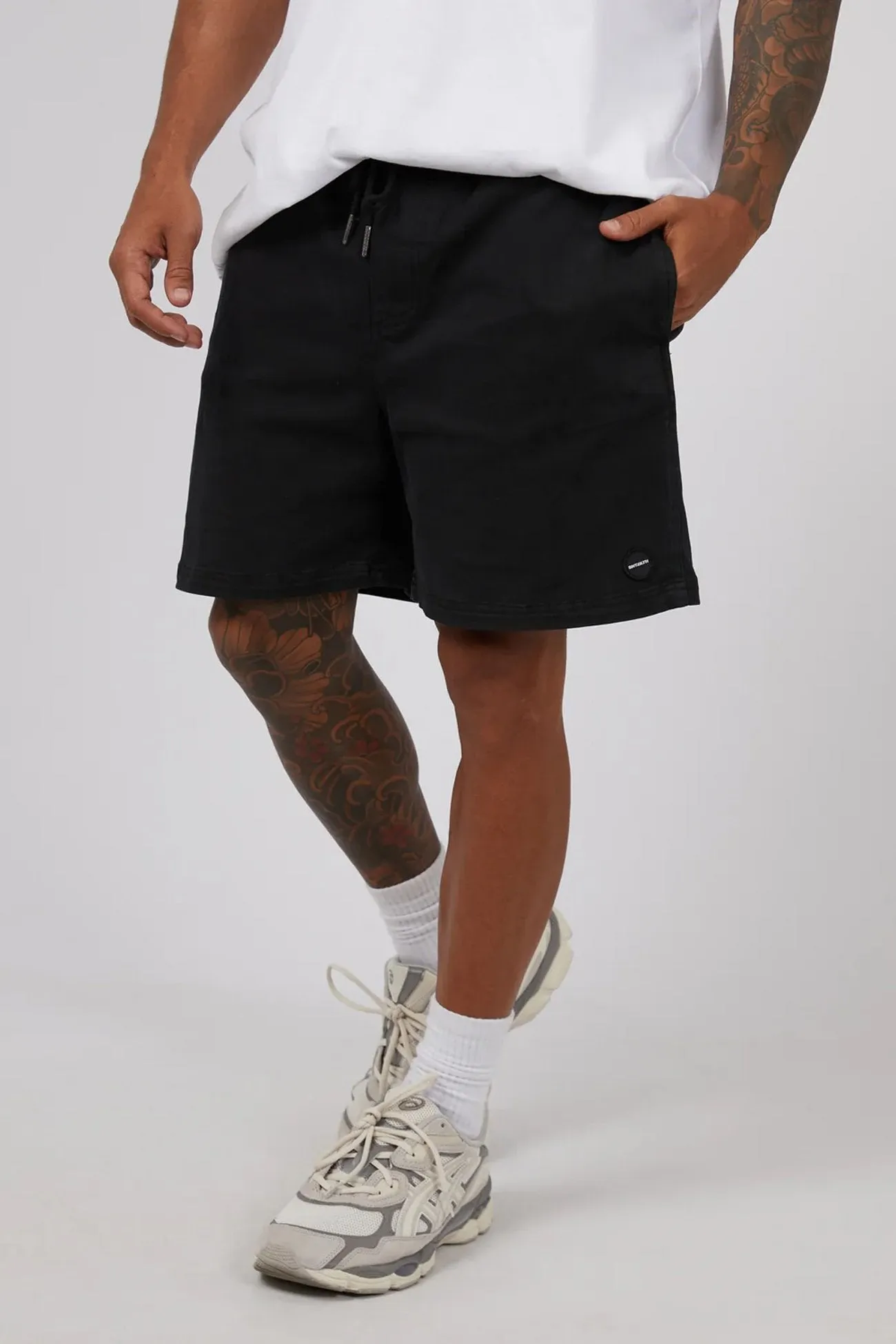 17" Twill Jogger Washed Black Layered Protection System