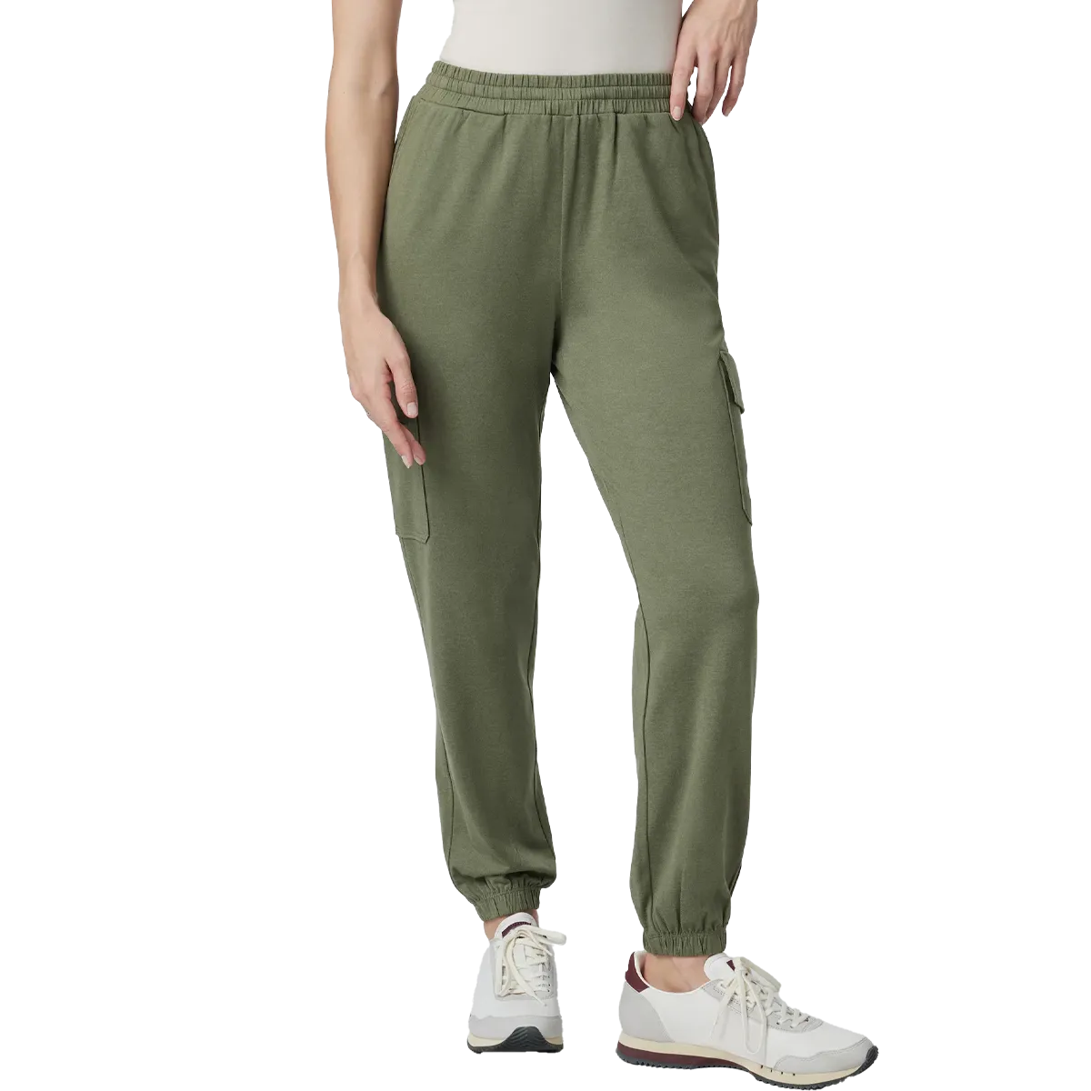 Soft Touch Material Women's Boyfriend Cargo Jogger
