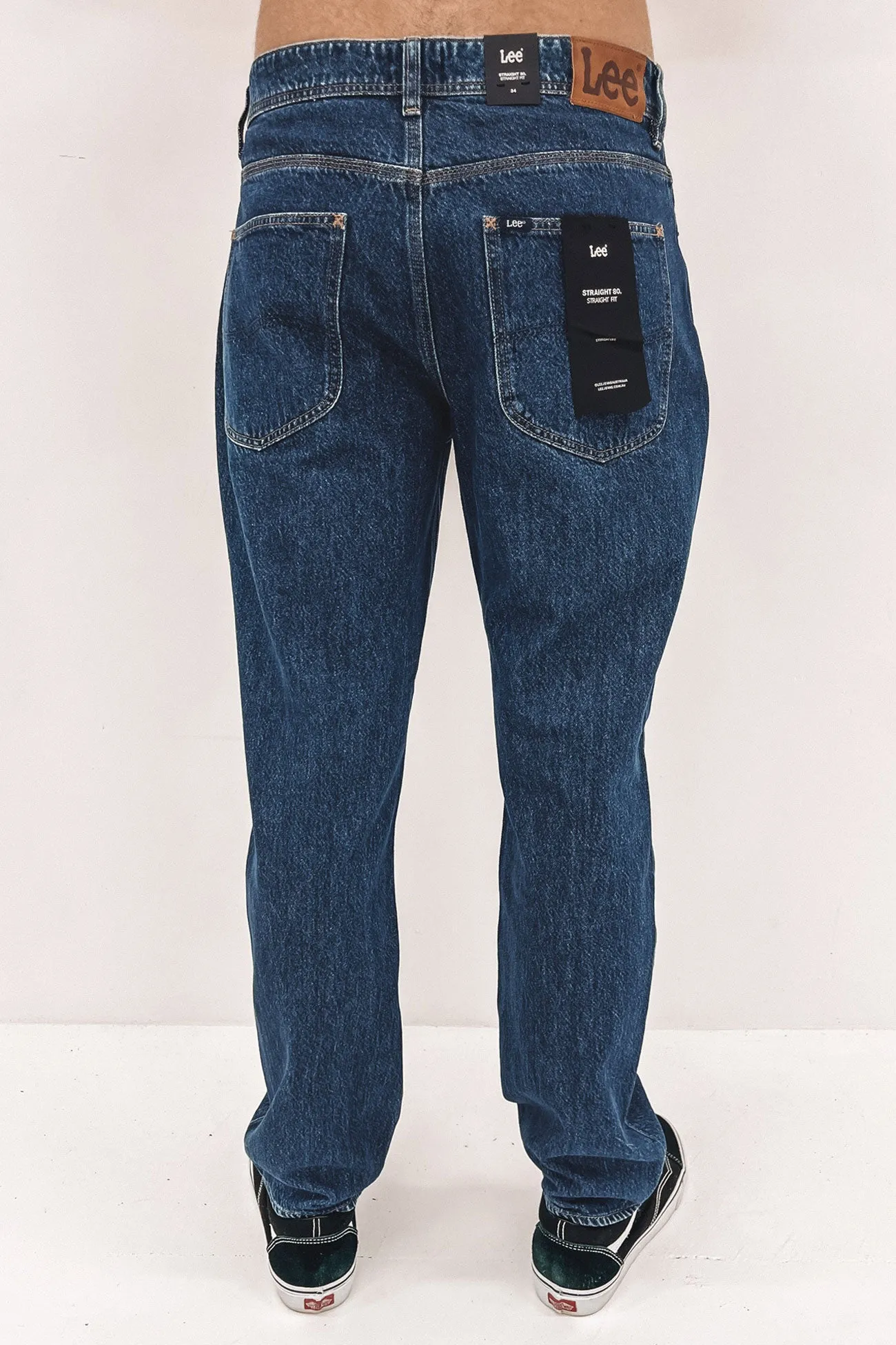 Straight 80 Jean Grounded High Rise fade resistant color