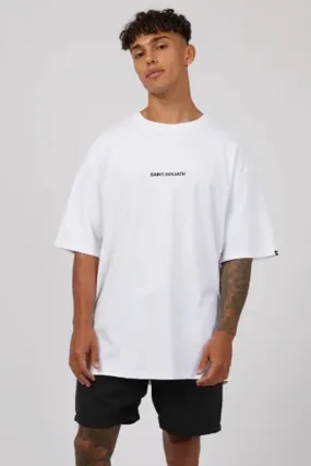 Comfortable Weave Personalized ID Tee White