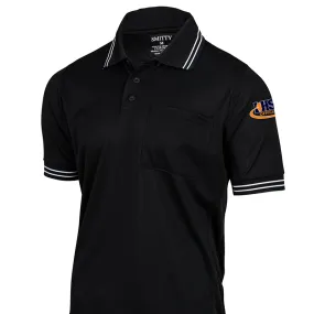 Quick Dry Construction Fade Resistant Illinois Logo Black Umpire Shirts