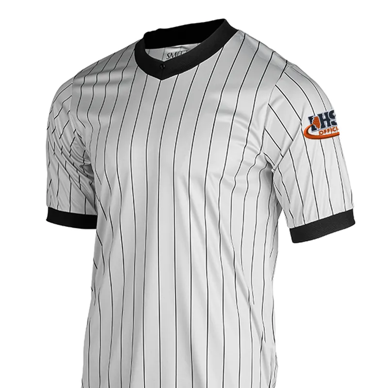Illinois Logo Grey Pin-Stripe Wrestling V-Neck Classic Style