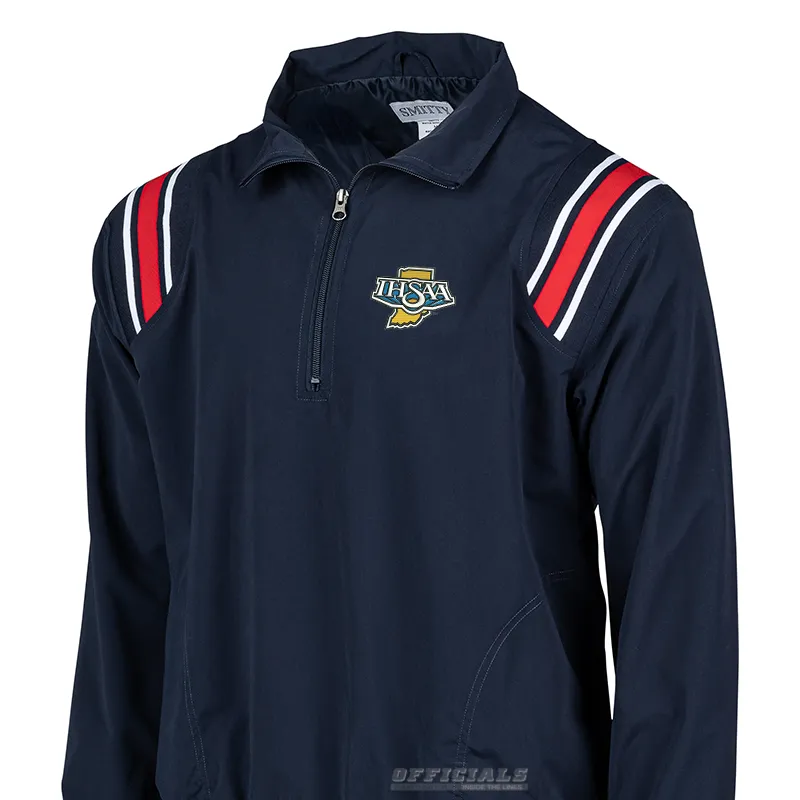 Indiana Logo Pullover Umpire Jacket Double Stitch Seams