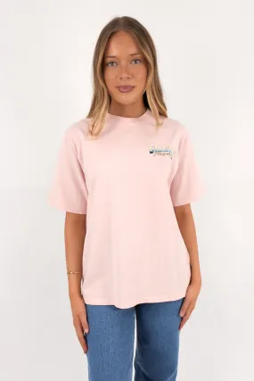 Breathable Mesh Panels Inflight Tee Blush
