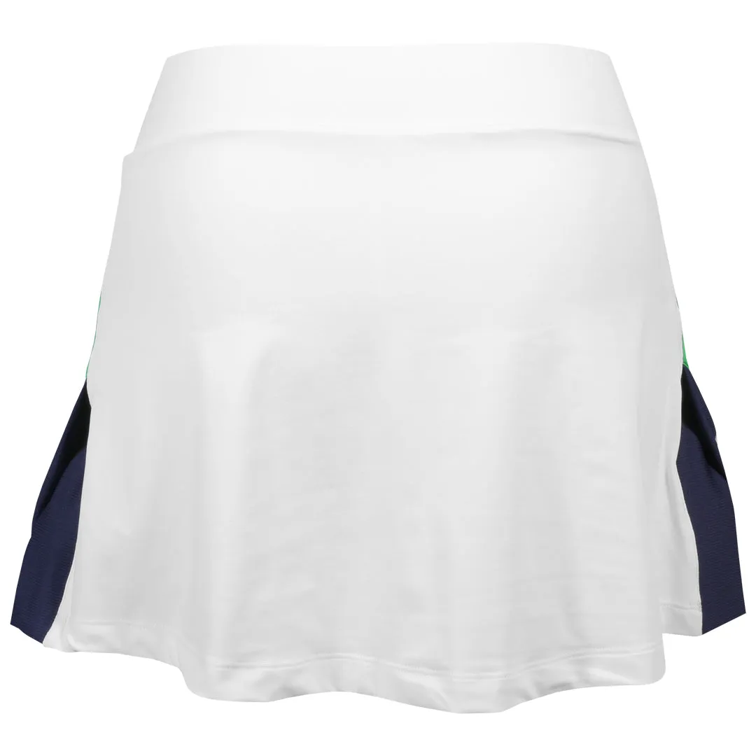 Embellished Details Breathable Material Insulating Sofibella Women's Green Spirit 13" Skort - White
