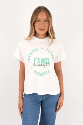 Intensity Contrast Tee White Breathable Comfort Stylish Everyday Wear