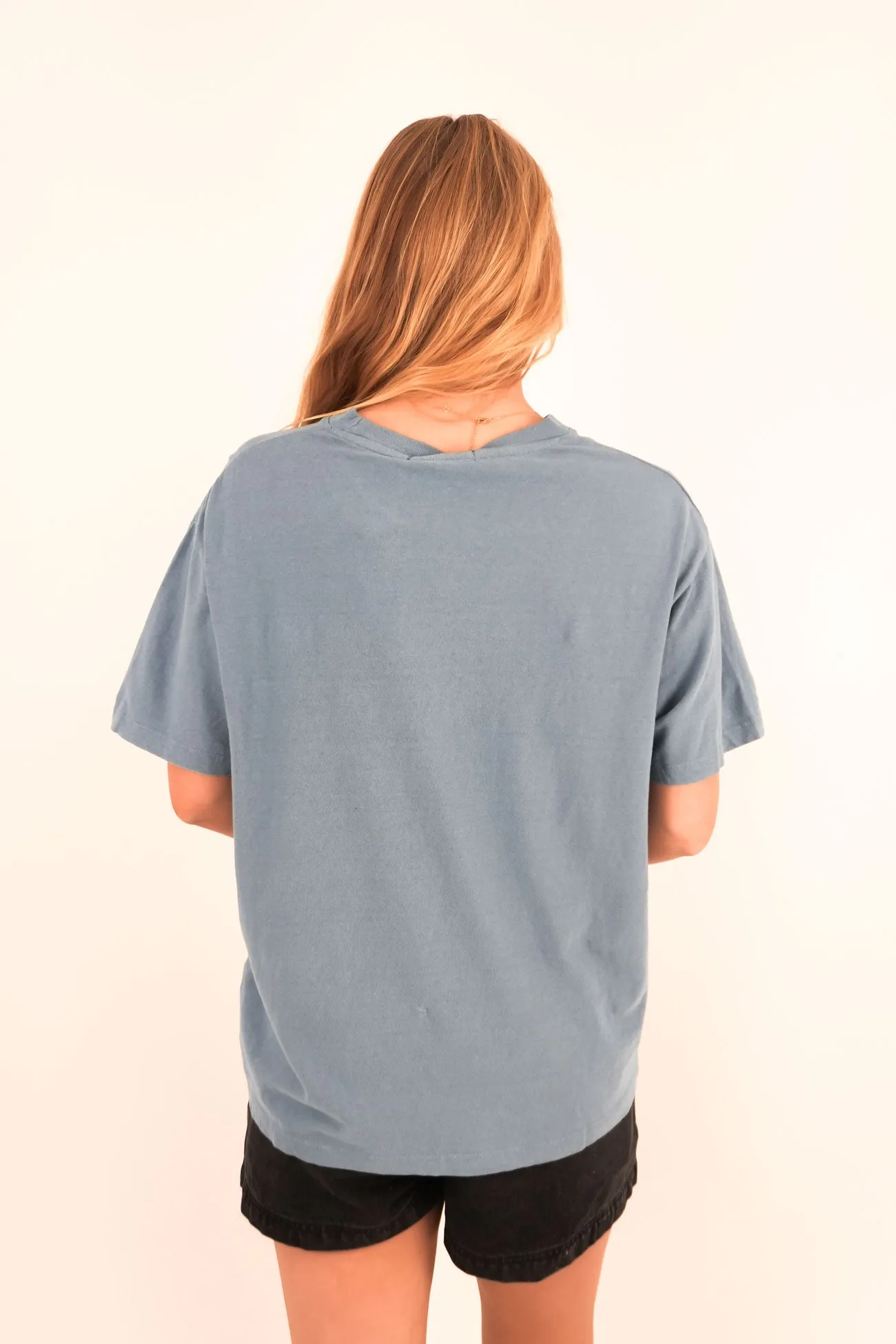 Into The Sunset Relaxed Tee Blue Skinny Fit Sleek Fit