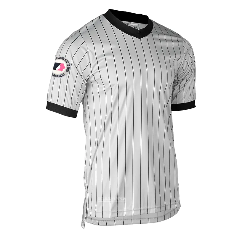 Layering Piece Iowa Grey Wrestling V-Neck With DUAL IHSAA and IGHSAU Logos Raglan Sleeve