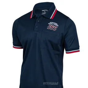 Flatlock stitching Fitted Cut ISC Logo Smitty Navy Umpire Shirts