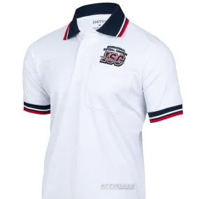 ISC Logo Smitty White Umpire Shirts Subtle Print Monochrome Palette