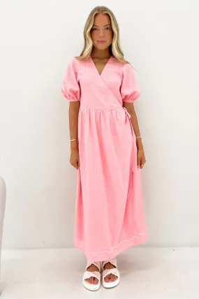 Party Floral Issy Maxi Dress Pink