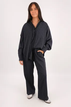 Daily Motion Jackson Pant Navy Pinstripe