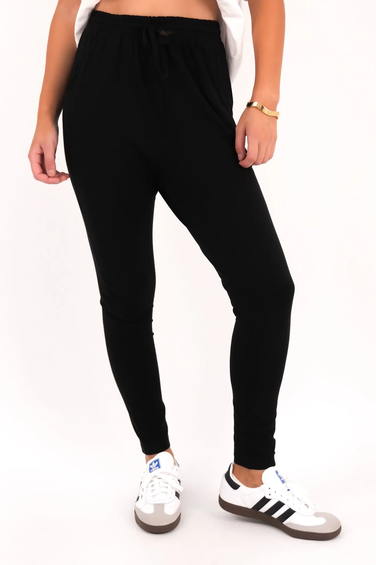 Jade Pant Black FadeResistantTreatment Yoga Ready