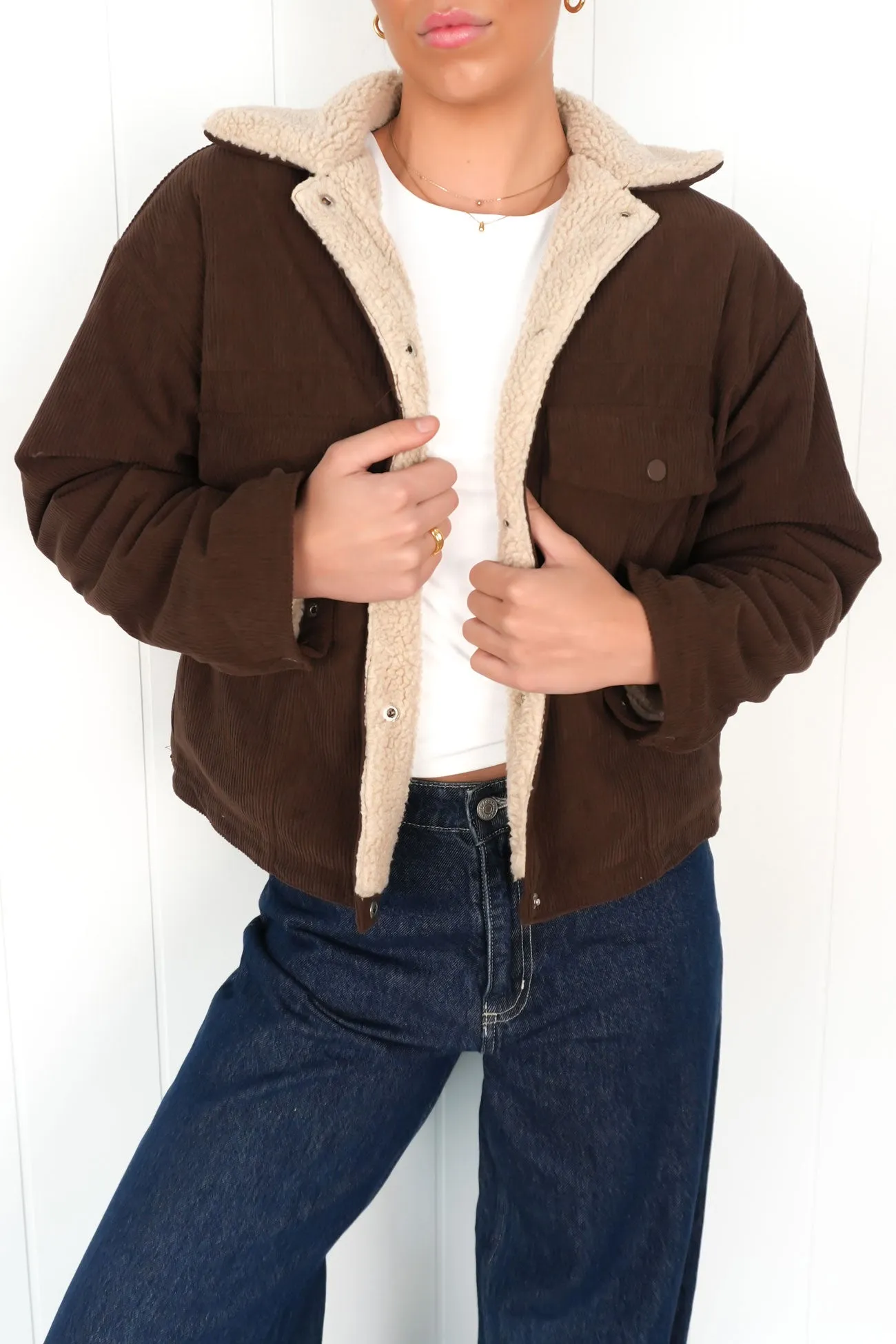 Convertible Sleeves James Jacket Chocolate