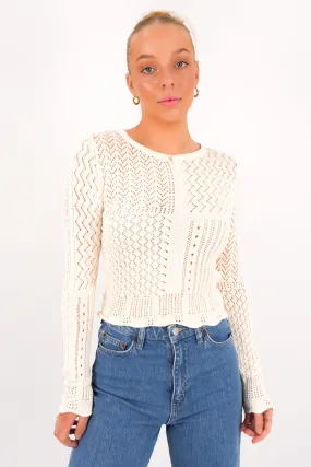 Repair Jasmine Knit Top Cream