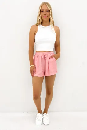 Jayde Short Pink Hypoallergenic Lining Reinforced Stitching