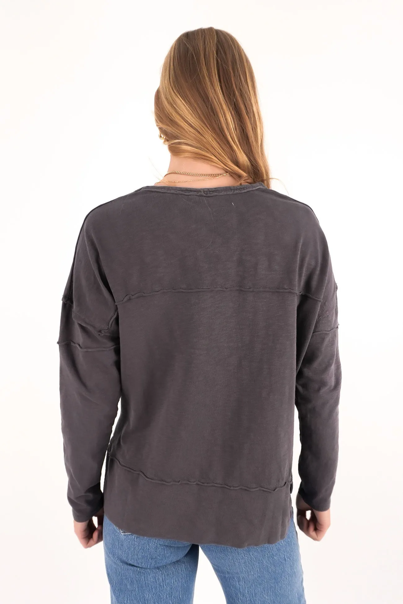 hypoallergenic Swimsuit Jayne Throw On Top Charcoal