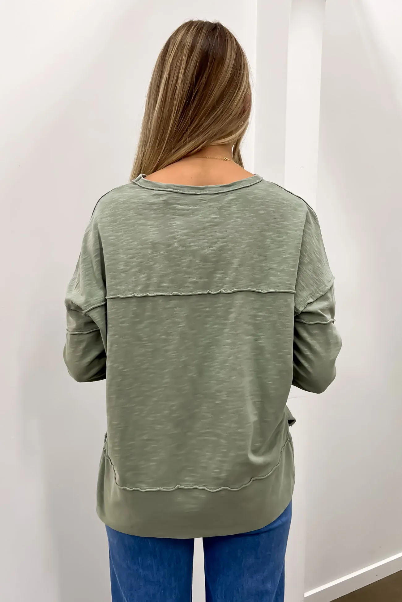Frame Winter - wear Jayne Throw On Top Sage
