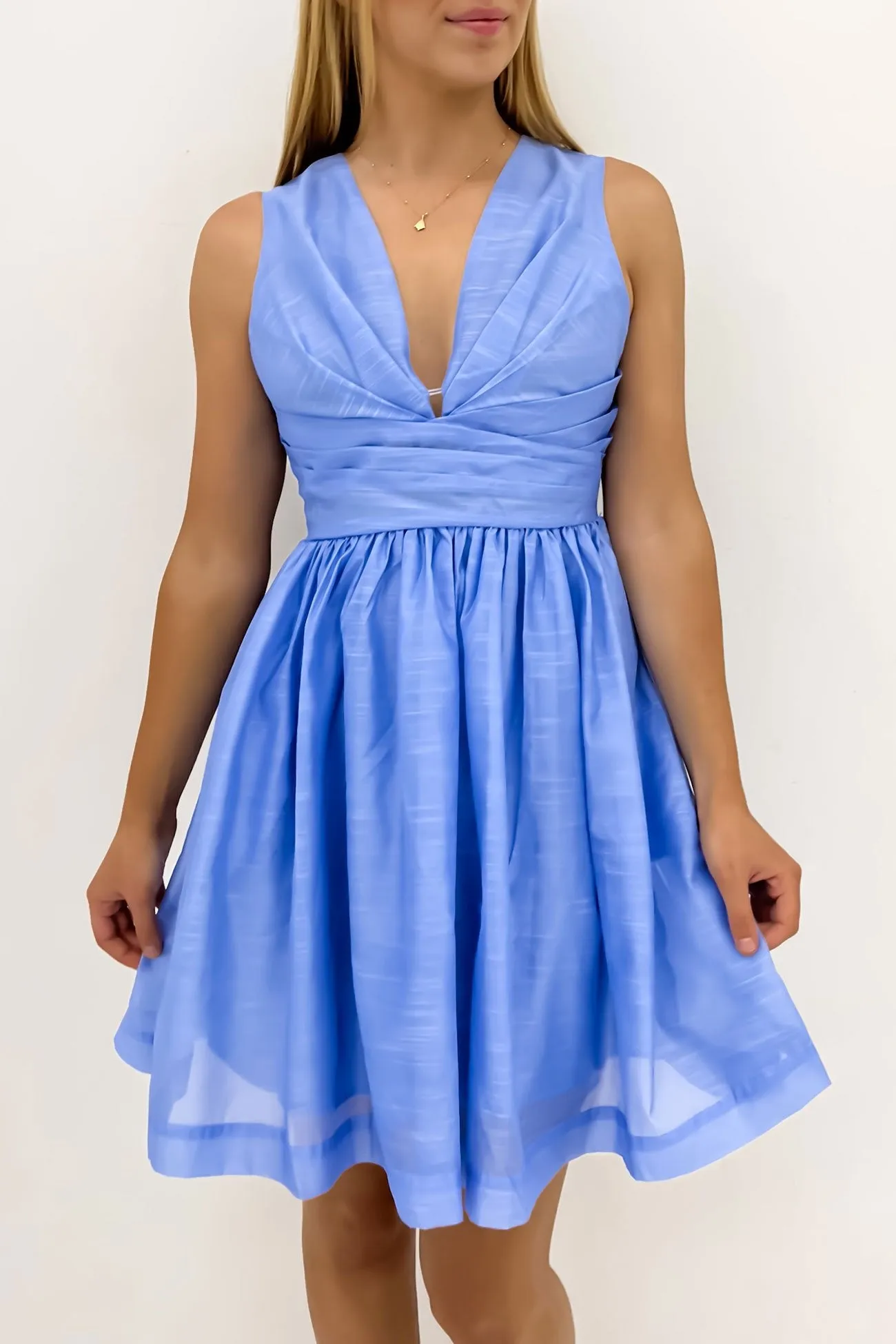 Jazzy Mini Dress Blue Style Ease
