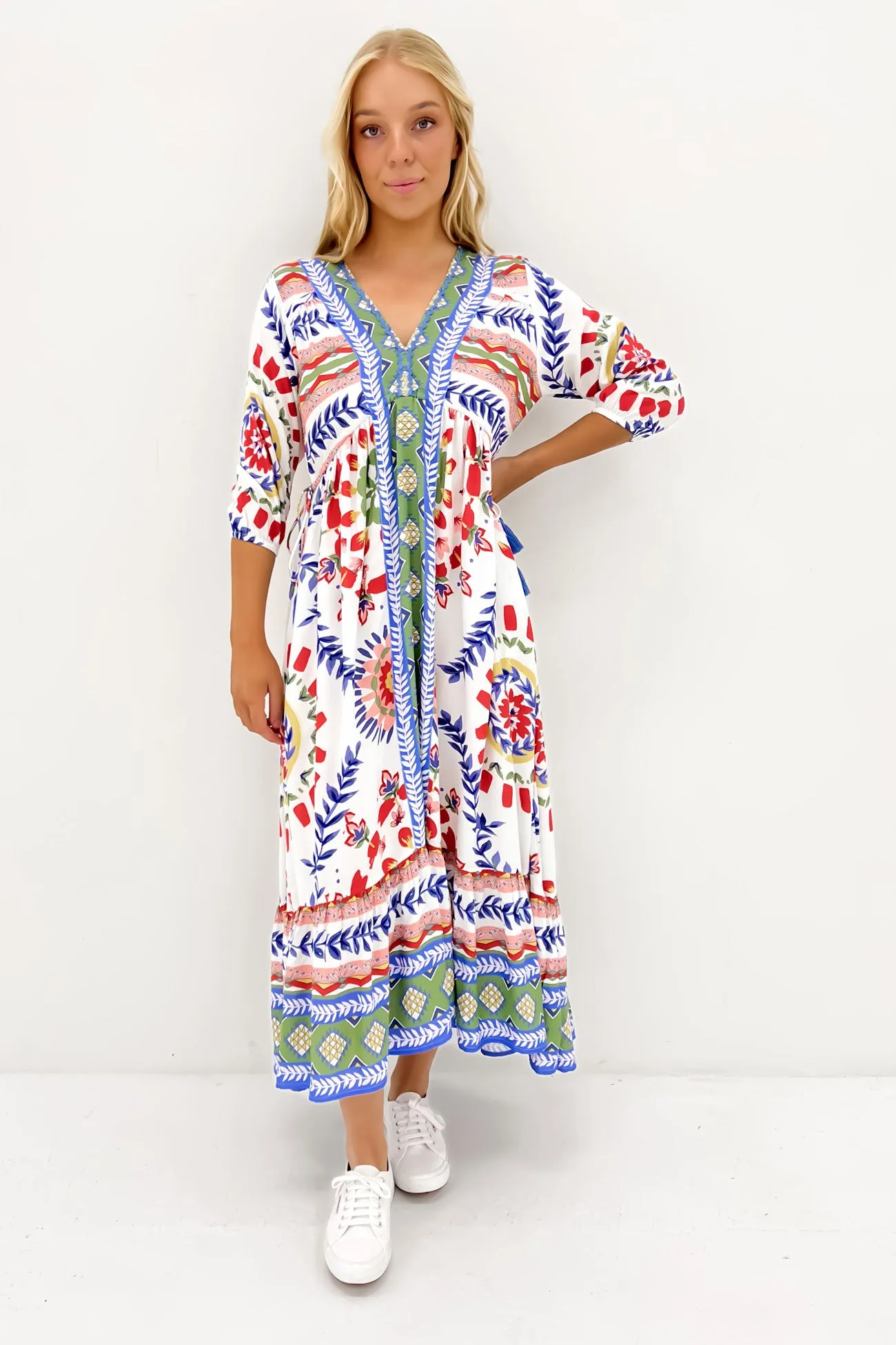 Luxury Feel Jed Midi Dress Baja
