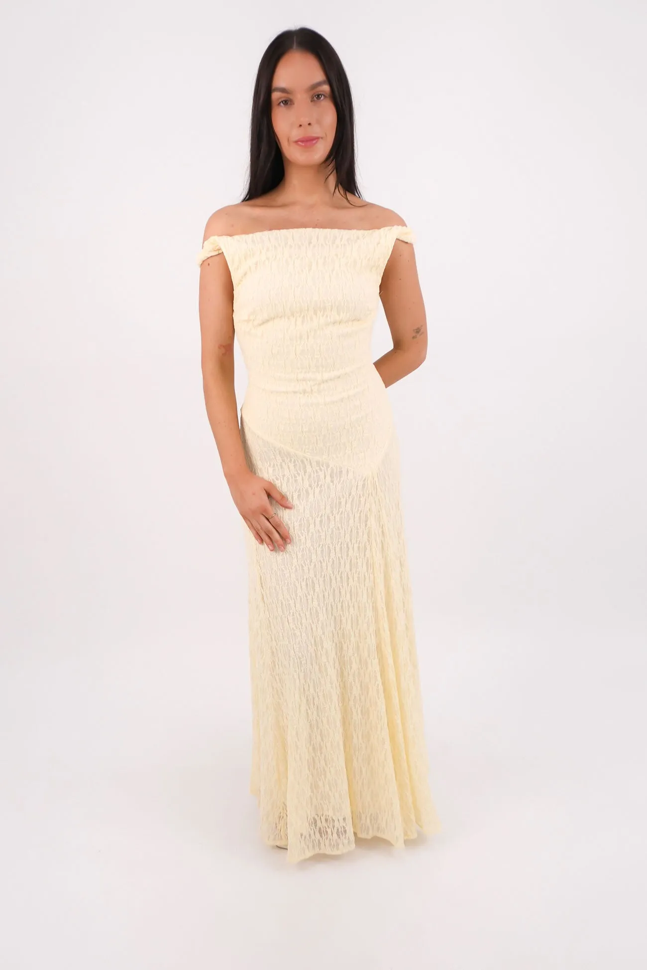 Natural Silhouette Jemima Maxi Dress Yellow