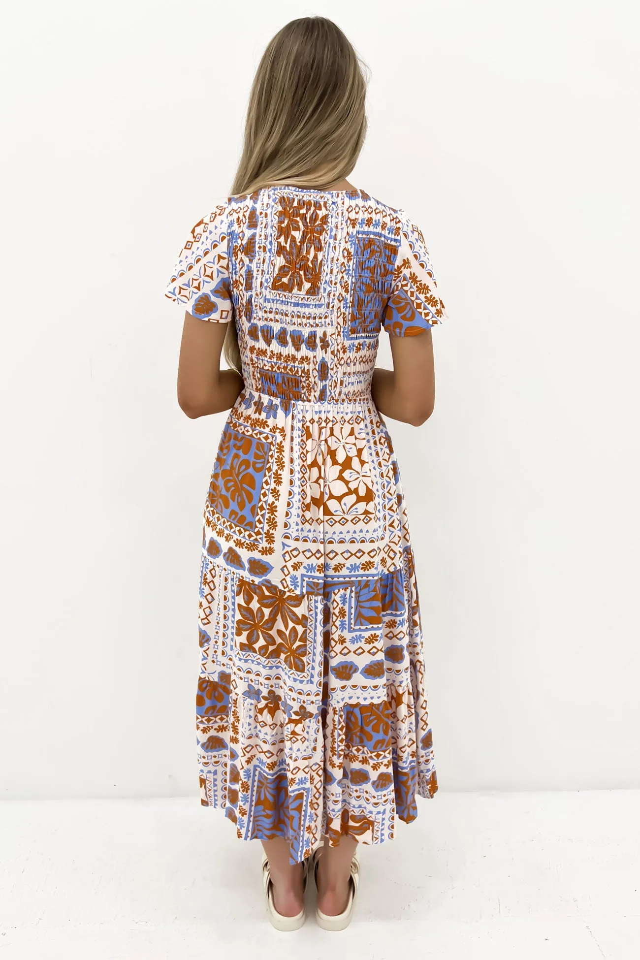 Jeriel Midi Dress Phoenix Palm Smart Glide