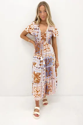 Jeriel Midi Dress Phoenix Palm Bold Look