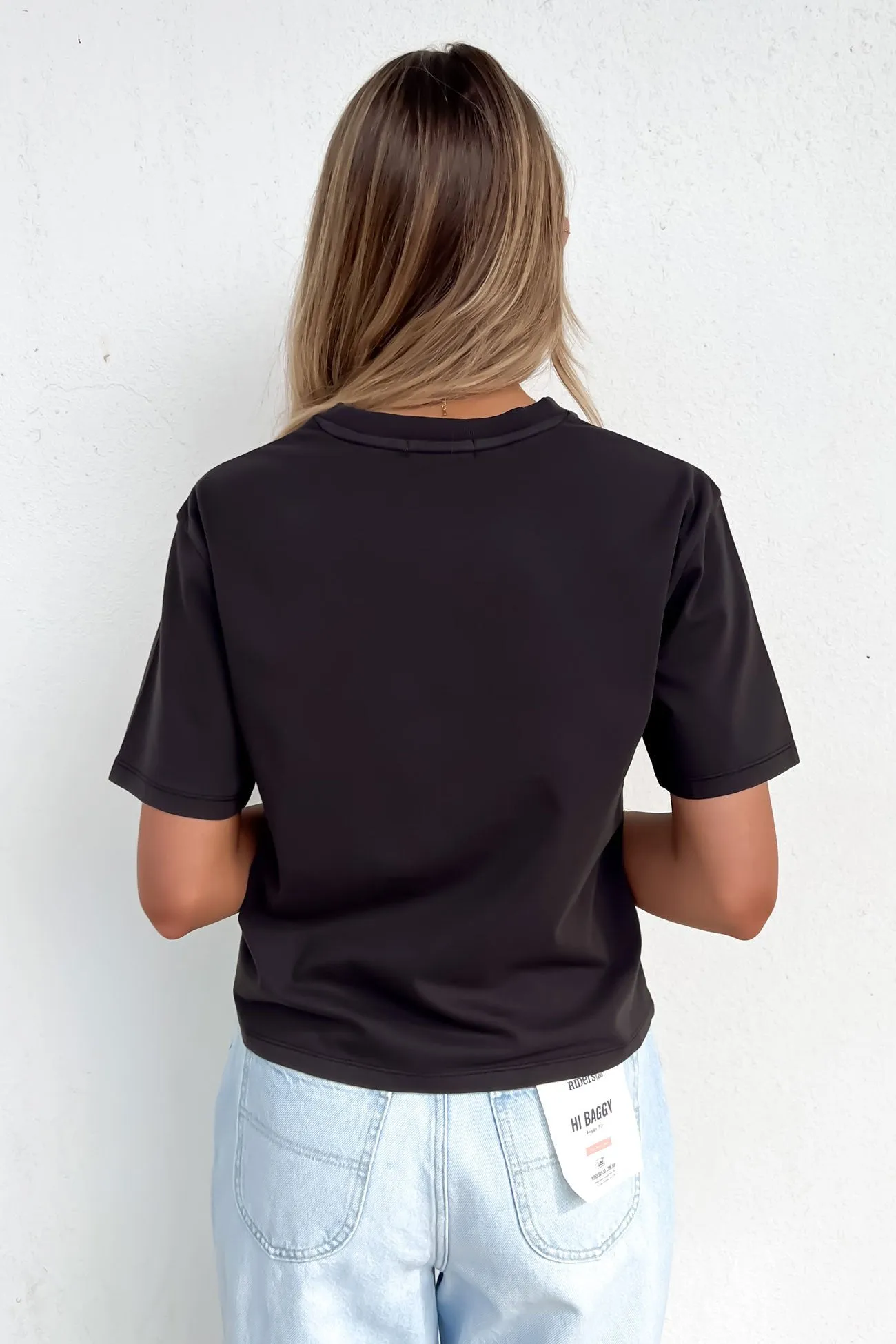 JNJL Core Tee Washed Black Comfy Pieces Basic Comfort