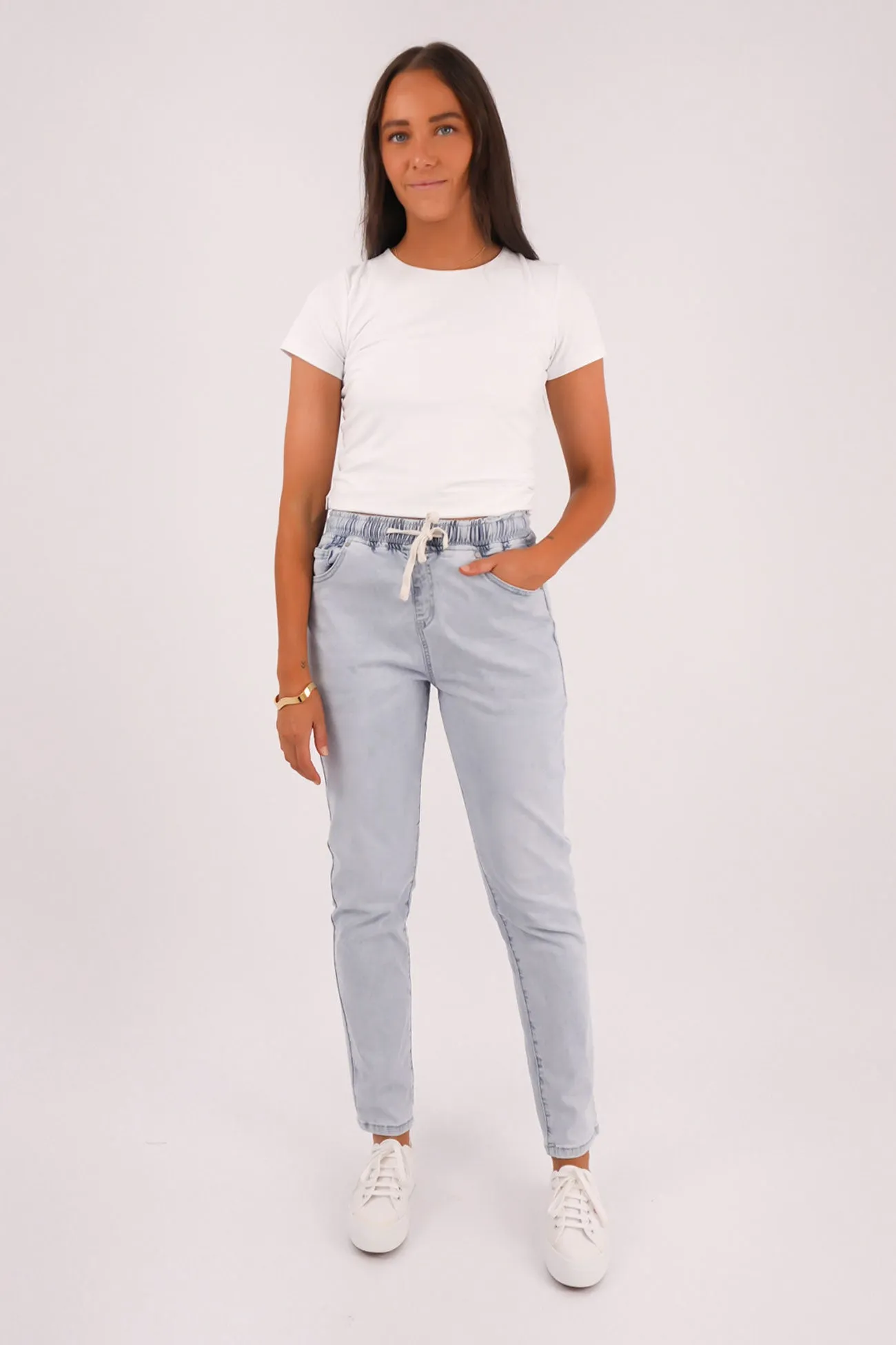 Juliette Jogger Jean Vintage Pale Blue Seamless Technology