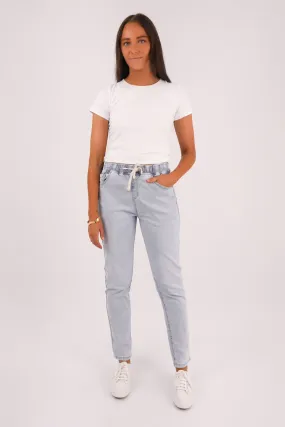 Juliette Jogger Jean Vintage Pale Blue Seamless Technology