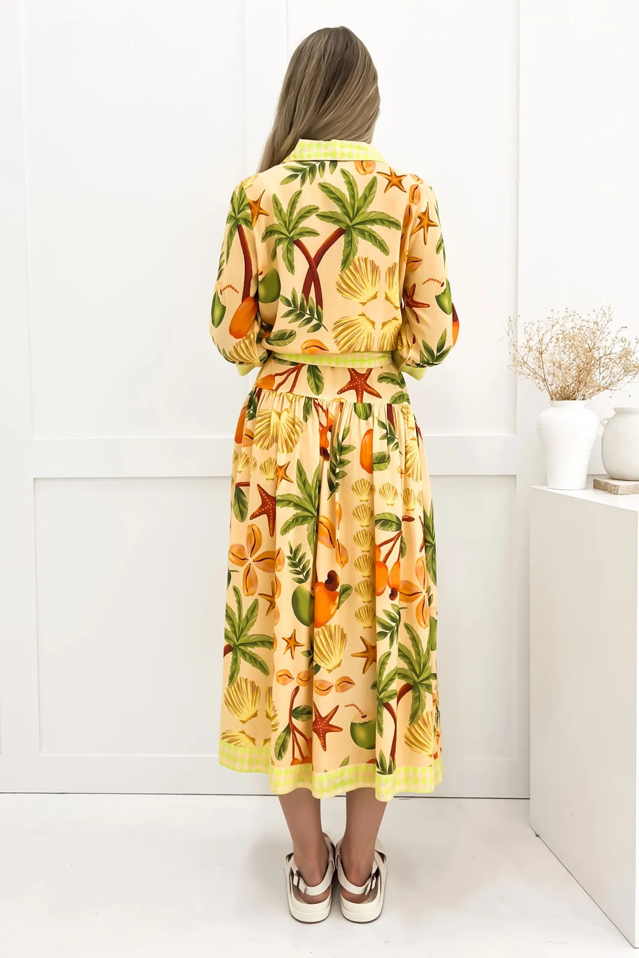 Juniper Midi Dress Fruitty Dream Look