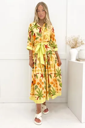 Relaxed Finish Juniper Midi Dress Fruitty