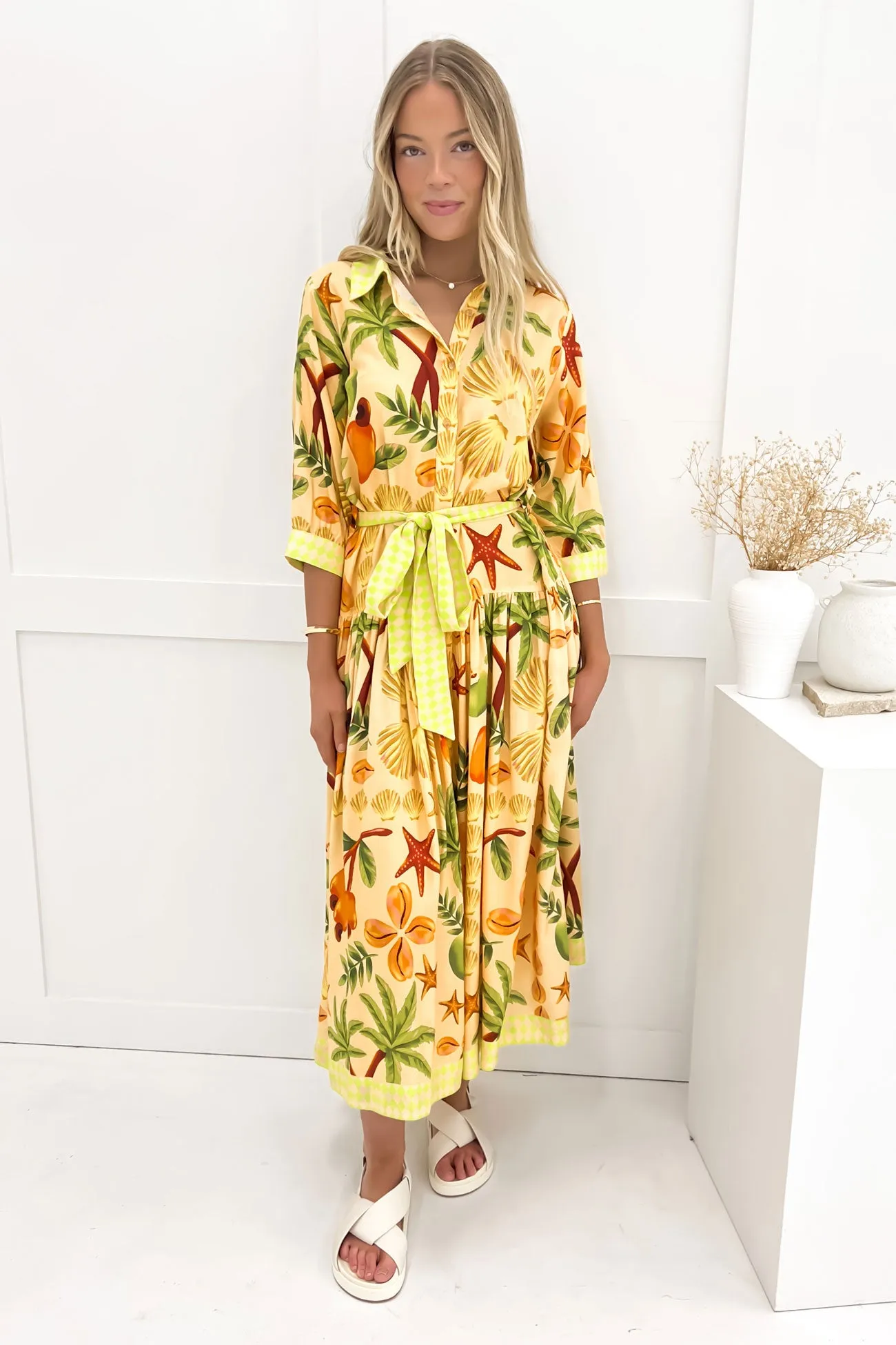 Versatile Fit Contemporary Layer Juniper Midi Dress Fruitty