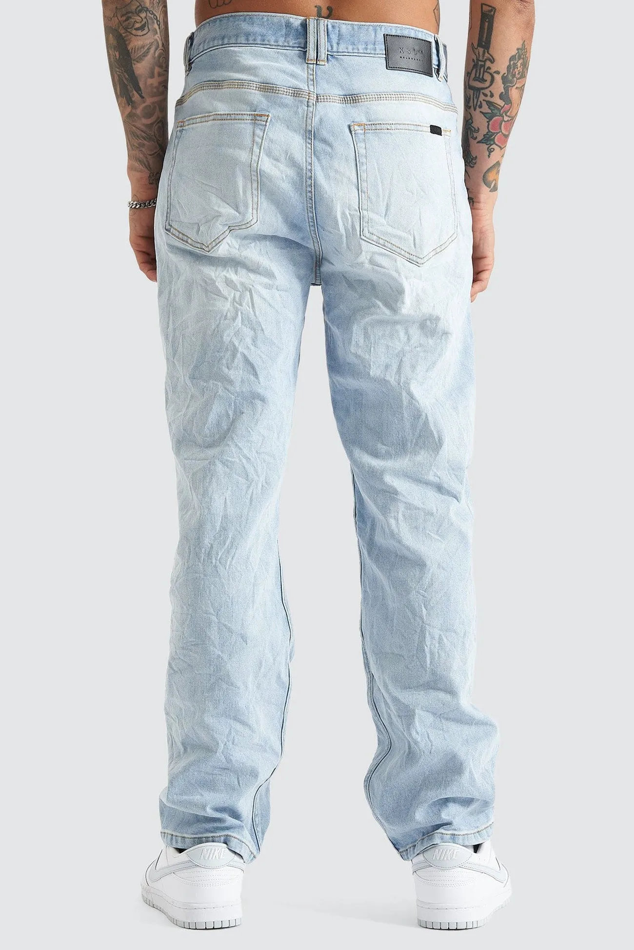 Smart Casual Modern Rainy Day Fashion Lover Classic Wear Modern Minimalist K5 Relaxed Fit Jean Sunbleached Blue