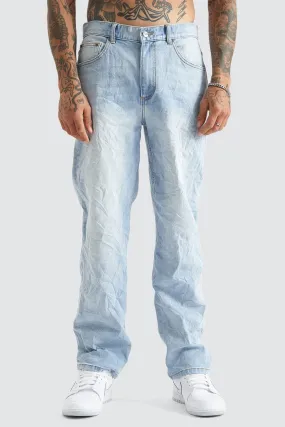 K5 Relaxed Fit Jean Sunbleached Blue Strong Stitch