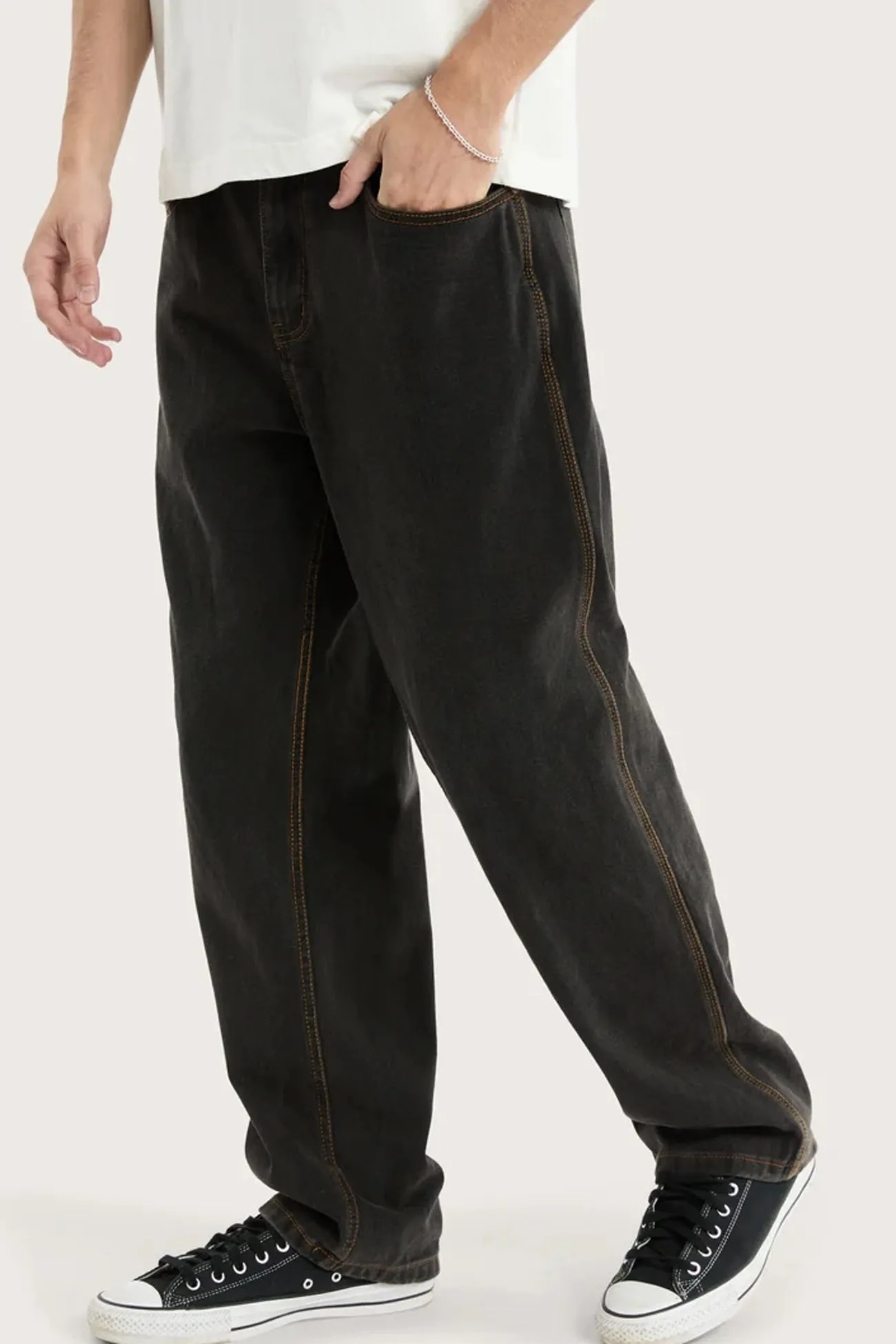 Utility Basic K6 Baggy Wide Leg Jean Black