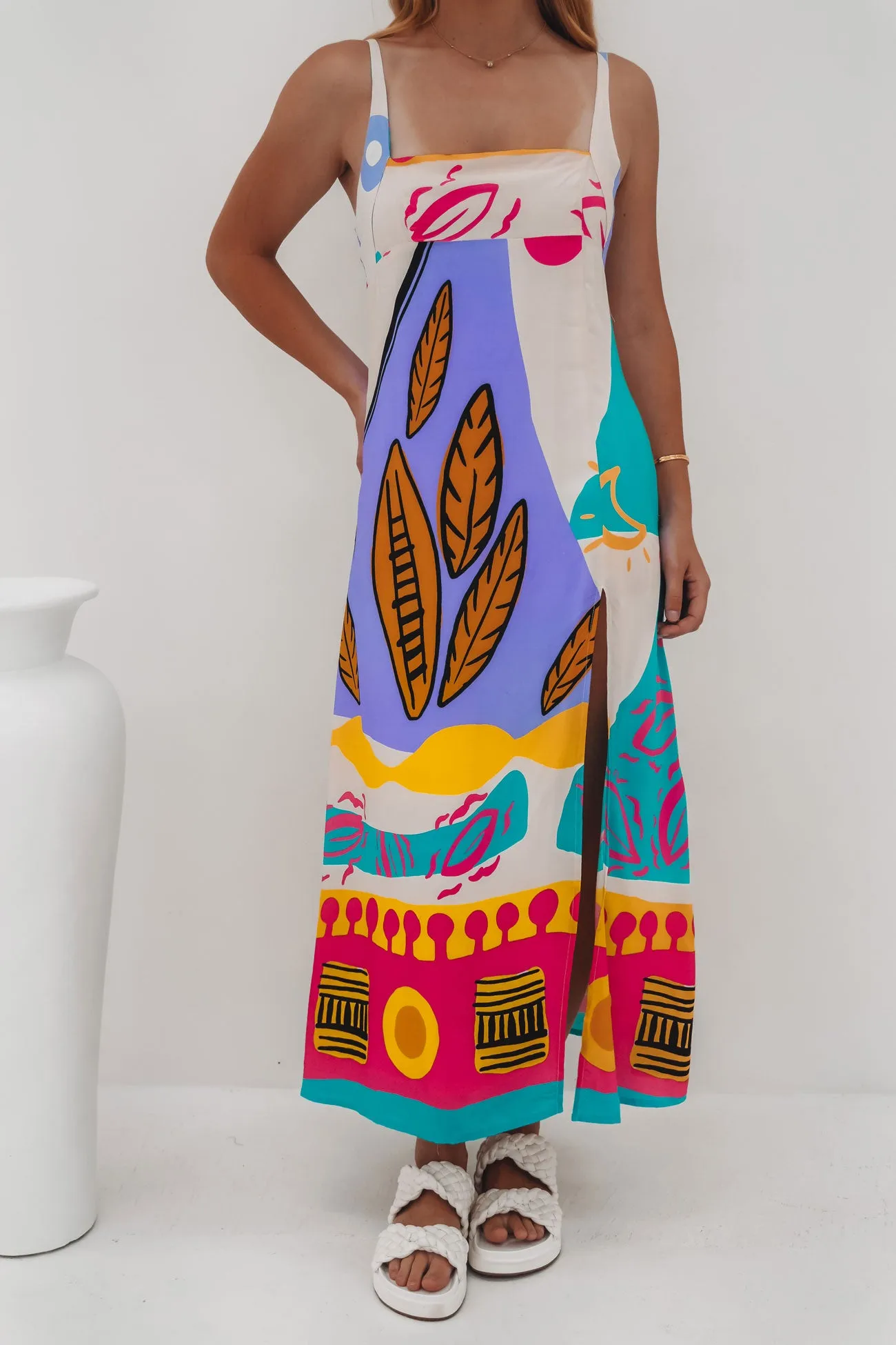 Comfortable Cut Kaitlyn Midi Dress Teresa