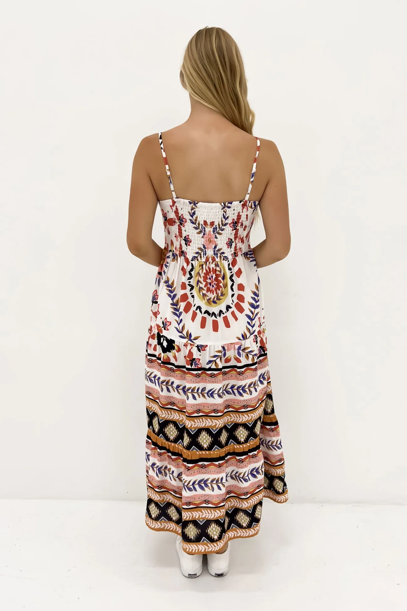 Karlo Midi Dress Black Baja Comfort Layer Wear Wide Hemline